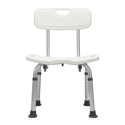 

U-shaped Opening Medical Shower Chair Adjustable Anti-Slip Bathtub Bench Seat