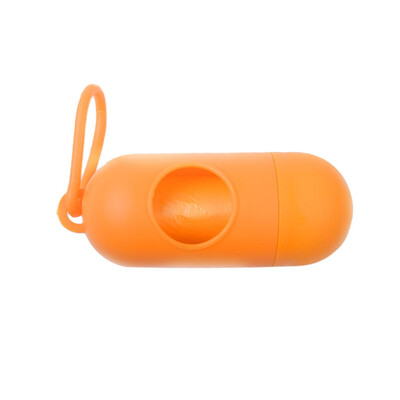 

〖Follure〗Pill Shape 3pc Pet Dog Poop Bag Dispenser Waste Garbage Bags Carrier Holder Disp
