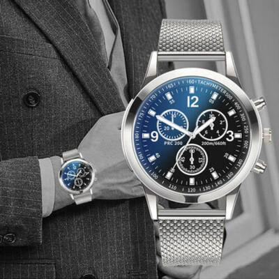 

Stainless Steel Luxury Men Fashion Military Army Analog Sport Quartz Wrist Watch