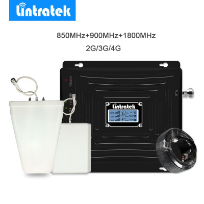 

Lintratek CDMA 850GSM 900 DCS LTE 1800 Tri-Band Cellular Cell phone signal repeater 2G 3G 4G LTE 1800Mhz Booster Amplifier20