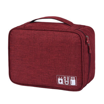 

Multifunction Large Capacity Cable Organizer Travel Bag Portable Waterproof Cable Storage Kit
