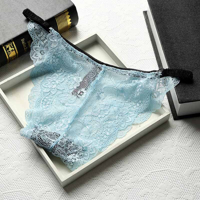 

Women Sexy Lace Hollow Out Seamless Underwear Woman Lace Panties String Womens Brief Lingerie Tanga Thong For Female