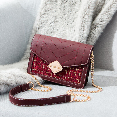 

Summer small lady bag Chaozhou small square bag fashion Korean version single shoulder chain Baitao oblique Bag ins