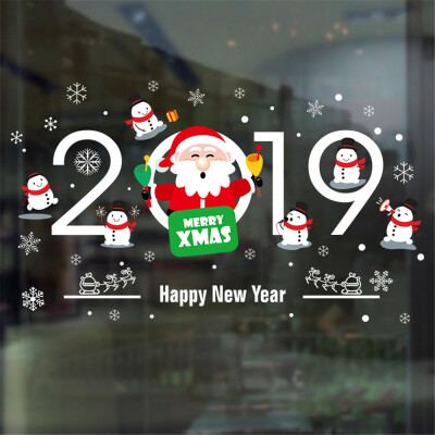 

〖Follure〗2019 Merry Christmas Household Room Wall Sticker Mural Decor Decal Removable