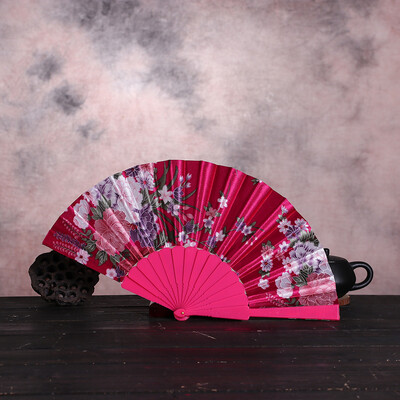 

Siaonvr Best Chinese Style Dance Wedding Party Lace Silk Folding Hand Held Flower Fan