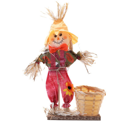 

High-quality Bamboo Basket Scarecrow Halloween Festival Decoration Ornament Scene Layout Props Halloween Festival Decoration