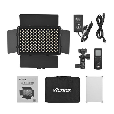 

Viltrox VL-S192T Professional Ultra-thin Bi-color Dimmable LED Video Light 3300K-5600K CRI 95 with Light Barrier Remote Controlle
