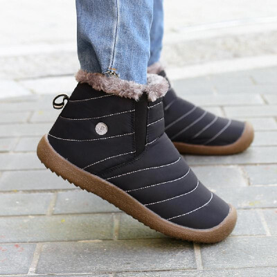 

Outdoor Water-resistant Non-slip Snow Boots Slip-on Winter Warm Shoes for Men&Women