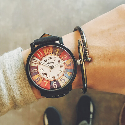 

Back-to-ancient Roman Digital Watch Chao Men Bigbang Leisure Bf Style Individual Student Couple Watch Woman