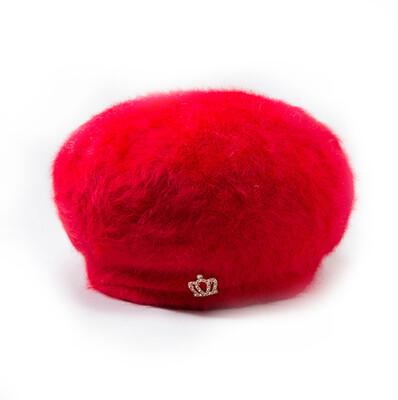 

Tailored Men Women Winter Design Crown Solid Ear Protector Slouchy Berets Hat