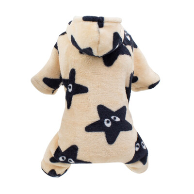 

Dogs Flannel 4-legged Clothes Puppy Dog Hoodie Autumn And Winter Pets Costume Sweater Small And Medium Pet size  -XXL