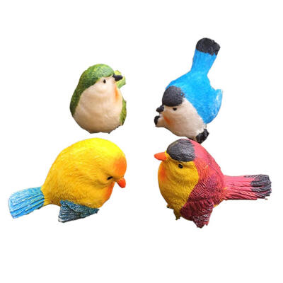 

Synthetic Resin Hand-painted Bird Ornament Home Garden Miniature Figurine