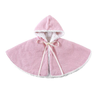 

Baby Infant Girls Winter Warm Hooded Coat Kids Fleece Cute Cloak Jackets