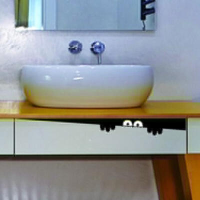 

Peep Monster Bathroom Kitchen Window Wall Decal Sticker Vinyl