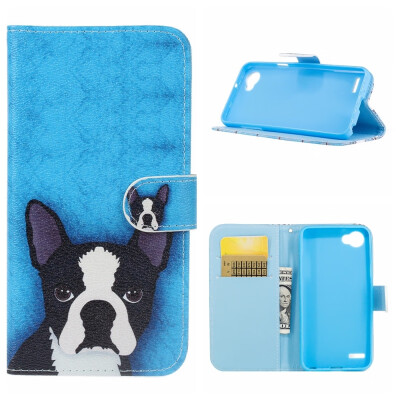 

MOONCASE LG Q6 G6 Mini Painted Pattern Leather Case - Dog