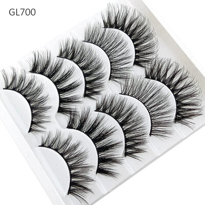 

5 pairs natural false eyelashes fake lashes long makeup 3d mink lashes eyelash extension mink eyelashes for eyes beauty