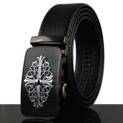 

new Cowhide Genuine Leather Belts For Men Luxury Automatic Buckle Cinturones Hombre designer belts mens high quality belt GH146