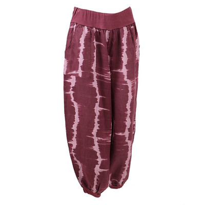 

Womens Loose Printed Wide Leg Harem Pants Elastic Waist Casual Baggy Trousers