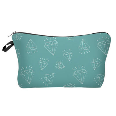 

3D Printed Cosmetic Bag Ladies Makeup Bags Women Wash Storage Color Handbag