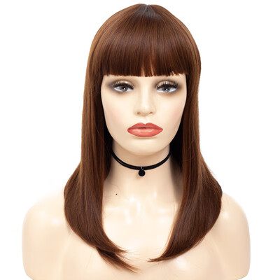 

Neat Fringe Smooth Straight Long Wig