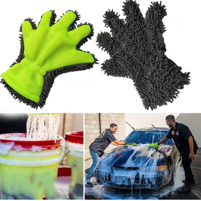 

〖Follure〗Cleaning High quality polishing cloth car wash gloves chenille cleaning gloves