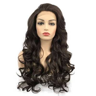 

StrongBeauty Synthetic Wig Lace Front Wave Wigs Long BrownBlonde Curly Wig Color Naturally Womens Wig COLOUR CHOICES