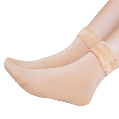 

Autumn Winter Warm Thick Solid Color Women Elastic Breathable Middle Tube Socks