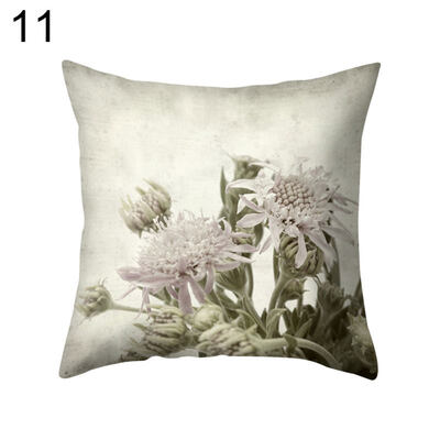 

Vintage Flower Square Throw Pillow Protector Case Cushion Cover Bedding Articles