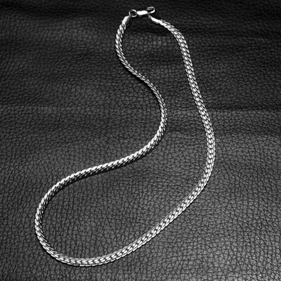 

Original Women MenS Jewelry Solid 18K Yellow Gold Snake Chain Necklace