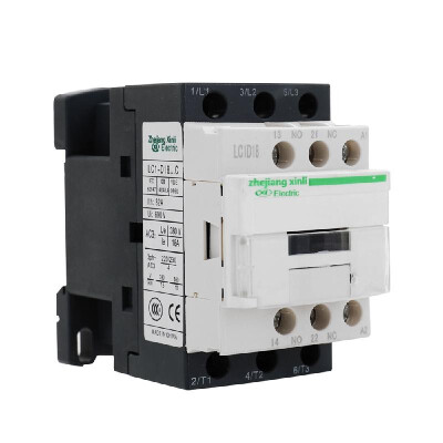 

AC Connector Electric 220V 5060Hz Poles Coil AC Modular Contactor LC1-D High Sensitivity Strong Conductivity