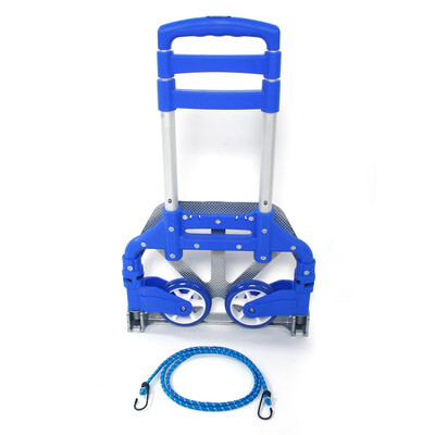 

Ktaxon Adjustable Luggage Cart Folding Aluminium Hand Dolly Push Truck Trolley with Wheels