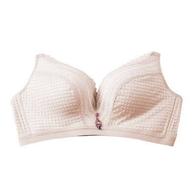 

New Sexy Breathable Lace No Steel Ring Gathering Adjusting Bra Pendant No Steel Slip Bra