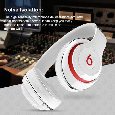 

Beats Studio 20 Wired Over-Ear Headphone On-Ear Stereo Music Headset Noise Reduction Earphone White Second-hand No Package No Acc