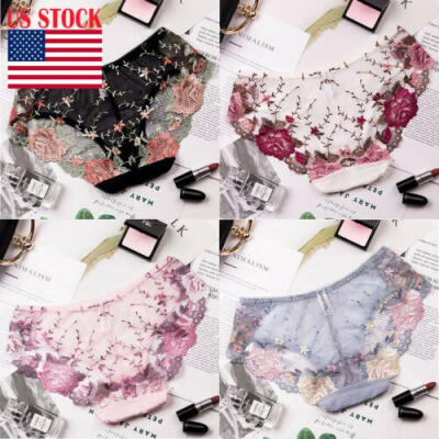 

Women Lady Sexy Lace Briefs Floral Shorts Panties Underwear Knickers Underpants