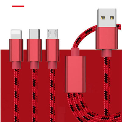 

3-in-1 Charge Cable 2A Quick Charging Cord For IPHONE HTC Huawei Cellphone