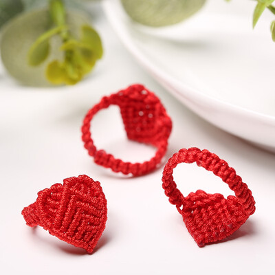 

Hand-knitted love ring the birth of the female the national wind ring