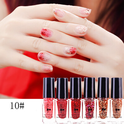 

Toponeto 6 Pcs Nail Polish Magic Mirror Effect Chrome Nail Art Polish Varnish