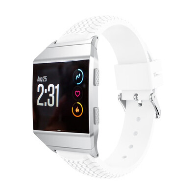 

〖Follure〗Tire Pattern Soft Silicone Replacement Wristband Wrist Strap For Fitbit Ionic