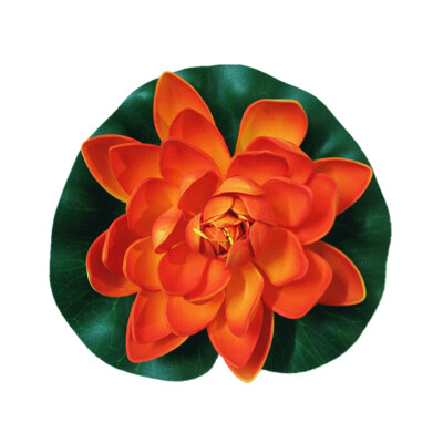 

1pc Simulation Water Lily Garden Pool Plant Ornament Colorful Home Artificial Fake Lotus Floating Flower Pond Tank Plant