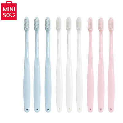 

Minor Excellent Products MINISO Guardian Minimalist Porcelain Soft Hair Toothbrush Small Brush Head Care Gum Family Pack 9 Pack