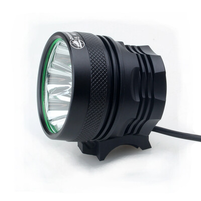

Zhishunjia B12 12-LED 3-Mode Cold White Bike Light Headlamp-10x18650 Batteries