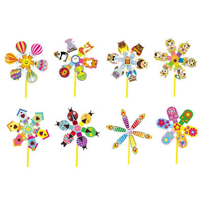 

DIY Windmill Set Educational Toys Handmade Wind Spinner Garden Ornaments