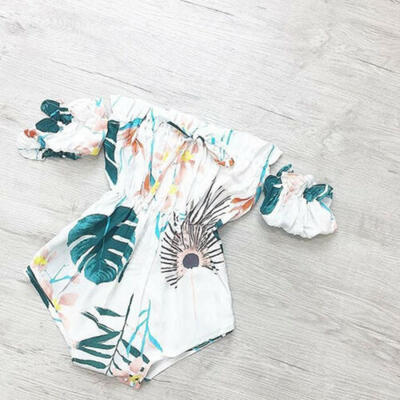 

US Seller Infant Newborn Baby Girl Floral Romper Jumpsuit Playsuit Clothes 0-24M