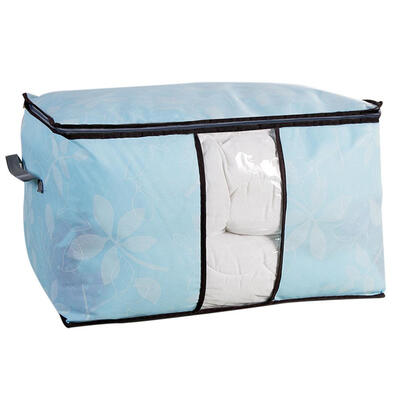

Thicken Leaves Printed Quilt Storage Bag Clothing Bedding Blanket Organizer