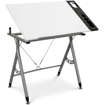 

Adjustable Art & Craft Station Drawing Desk w Side Tray