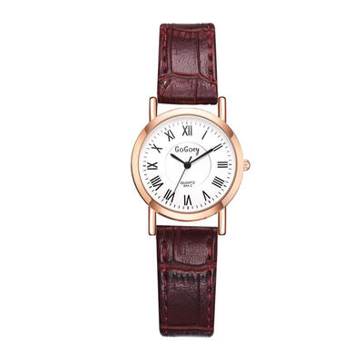 

Featured Women Watche Dial Ladies Quartz Wristwatch Simple Monochrome tThin Leather Strap Casual Clock Gift Zegarki Damskie