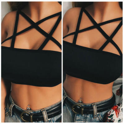 

Womens Bandage Bralette Bralet Bra Sleepwear Party Lingerie Bustier Crop Tops