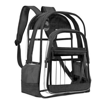 

Transparent PVC Fashion Universal Shoulder Backpack For Student