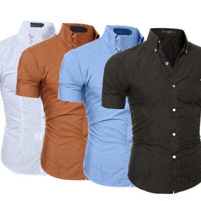 

Stylish Men&39s Slim Fit POLO Shirts Short Sleeve Casual Plain T-shirt Tees Tops