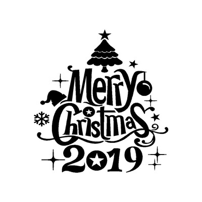 

Tailored New Year Merry Christmas Wall Sticker Home Shop Windows Decals Decor